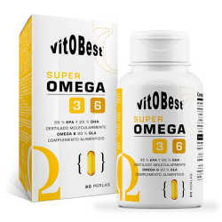 Super omega 3-6 de 90 softgels por VitoBest da seção Óleo de peixe