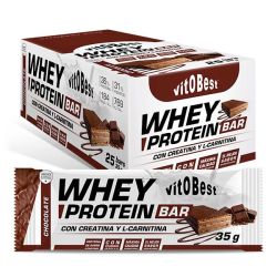 Whey Protein + L-Carnitina Bar feito por VitoBest complemento alimentar de barrinhas de proteína