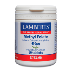 Methyl folate 400 mcg em tablets na categoria vitaminas de Lamberts