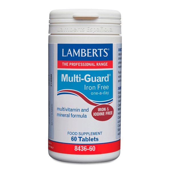 Multi-guard iron free apresentação de 60 tablets por Lamberts - complexos multivitaminico