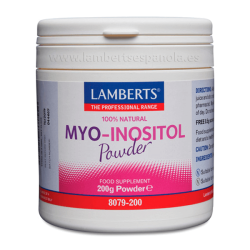 Myo inositol powder apresentação de 200g da marca Lamberts na categoria vitaminas