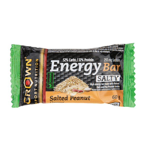 Energy vegan bar embalagem de 60g por Crown Sport na categoria barrinhas de carboídratos