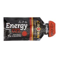 Energy gel with caffeine em 40g na categoria gels e barrinhas da marca Crown Sport