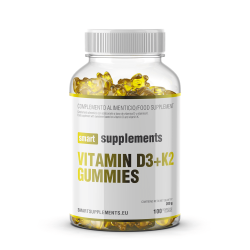 Vitamina D3+K2 - 100 Gummies [Smart Supplements]