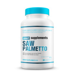 Saw palmeto 200mg pacote de 60 vegetable capsules da marca Smart Supplements na categoria prostata