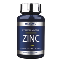 Zinc pacote de 100 comprimidos suplemento de minerais feito por Scitec Nutrition