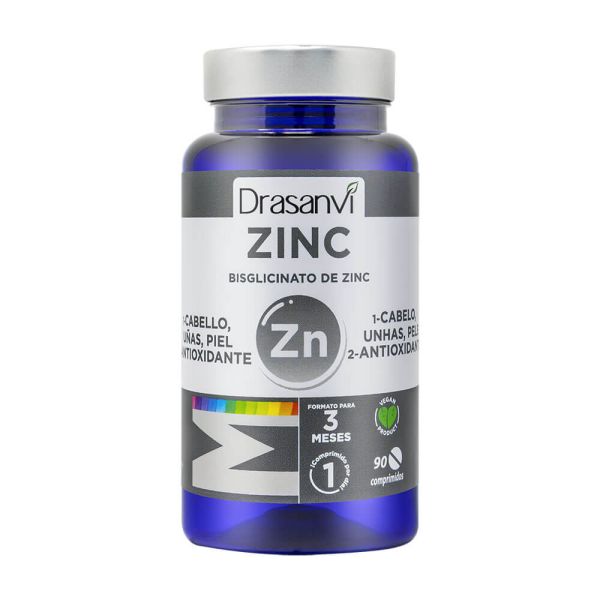 Mineral Bisglicinato de Zinc - 90 Tabletas