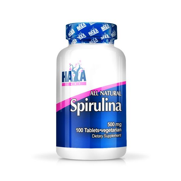 All natural spirulina 500mg - 100 tablets vegetarian